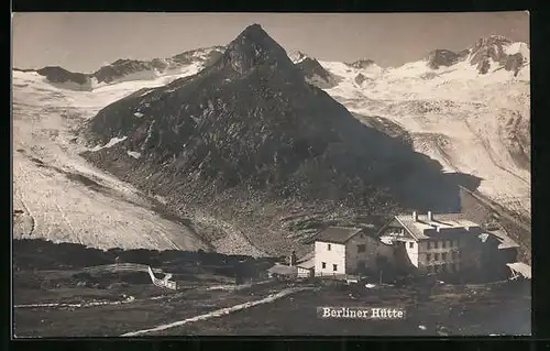 AK Berliner Hütte, Blick auf die Berghütte