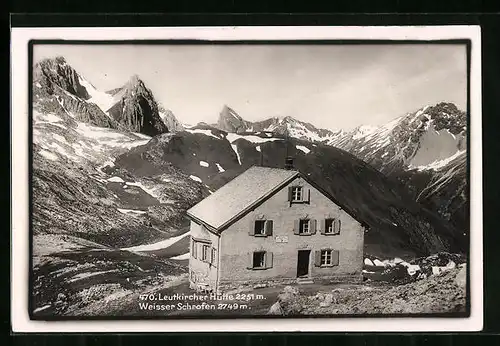 AK Leutkircher Hütte, Berghütte und Weisser Schrofen