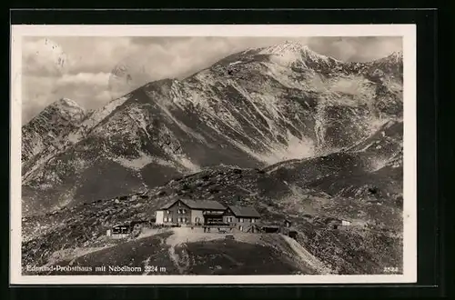 AK Edmund-Probsthaus, Berghütte mit Nebelhorn