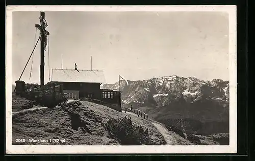 AK Wankhaus, Blick auf die Berghütte