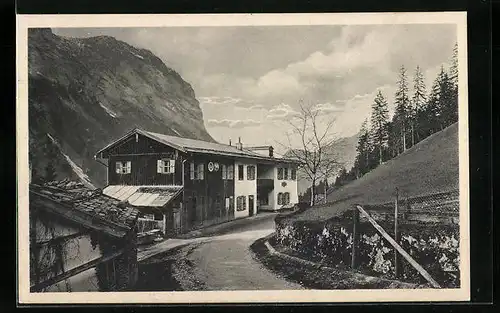 AK Ramsau b. Berchtesgaden /Bayr. Hochland, Gasthaus u. Pension Schwarzbachwacht