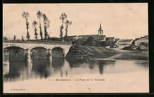 AK Marainviller, Le Pont sur la Vezouze