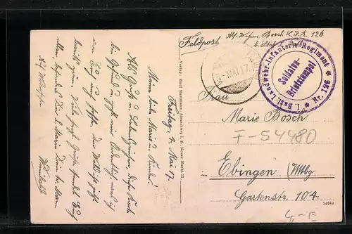 AK Parux, Zerstörte Ortspartie