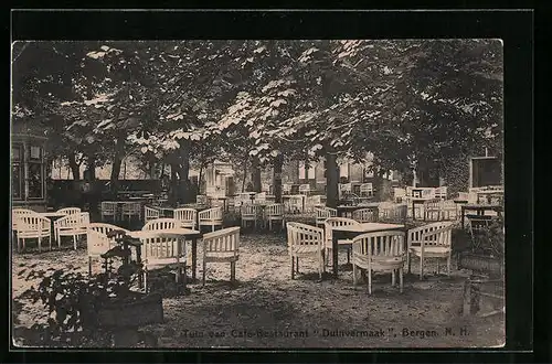 AK Bergen, Tuin van Café-Restaurant Duinvermaak
