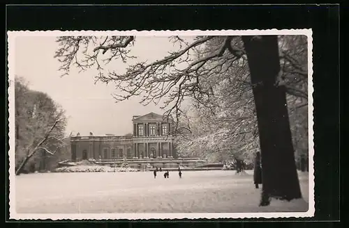 AK Haarlem, Ortspartie im Winter