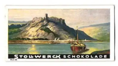 Sammelbild Stollwerck Schokolade, Serie: Der deutsche Rhein, Bild 88, Burg Rheinfels