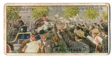 Sammelbild Gartmann Schokolade, Serie: 457, Bild 1, Bilder aus dem Weltkriege, Extrablätter