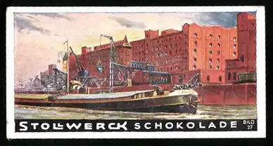 Sammelbild Stollwerck Schokolade, Mannheim /Rhein, Hafenbild