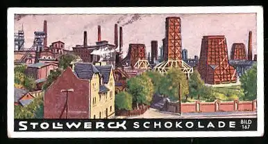 Sammelbild Stollwerck Schokolade, Hamborn /Rhein, Zeche Neumühl