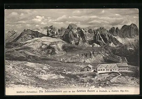 AK Schlernhaus, Hütten der Sektion Bozen in den Dolomiten