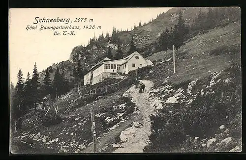 AK Hôtel Baumgartnerhaus, Berghütte am Schneeberg