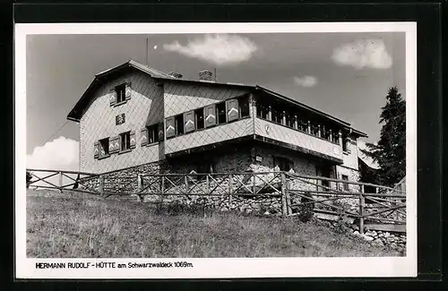 AK Hermann Rudolf-Hütte, Berghütte am Schwarzwaldeck