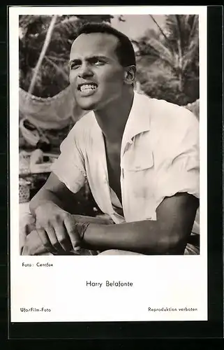 AK Harry Belafonte im weissen Hemd