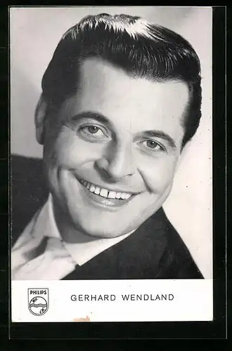 AK Musiker Gerhard Wendland mit lächelndem Gesicht