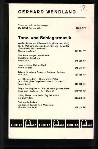 AK Musiker Gerhard Wendland mit lächelndem Gesicht