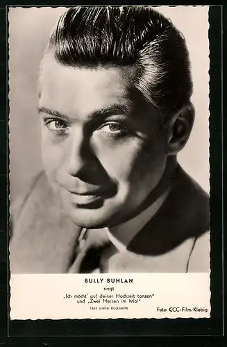 AK Musiker Bully Buhlan mit gegeltem Haar