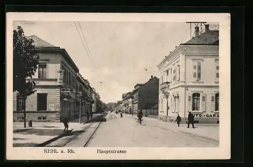 AK Kehl a. Rh., Blick in die Hauptstrasse