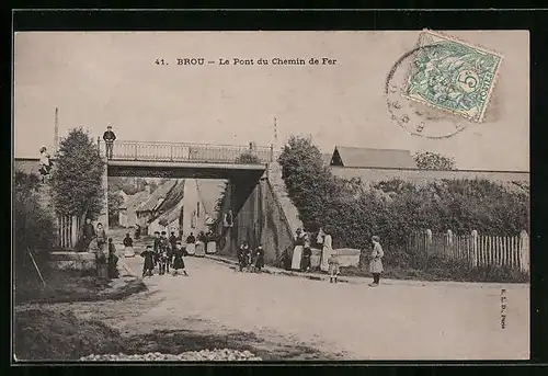 AK Brou, Le Pont du Chemin de Fer