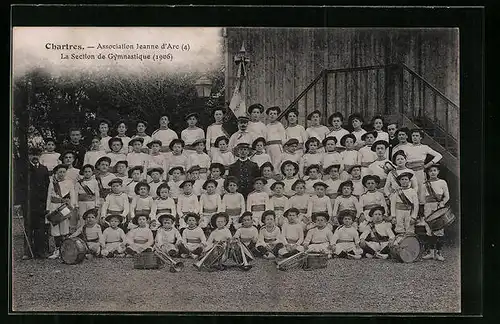 AK Chartres, Association Jeanne-d`Arc, La Section de Gymnastique 1906