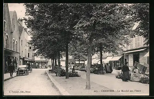 AK Chartres, Le Marché aux Fleurs