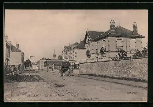 AK Auneau, La Rue de Jolivet, Strassenpartie
