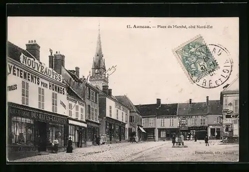 AK Auneau, Place du Marché, Côté Nord-Est