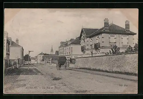 AK Auneau, La Rue de Jolivet, Strassenpartie
