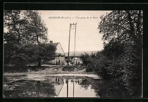 AK Ardelles, Vue prise de la Mare