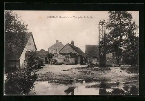 AK Ardelles, Vue prise de la Mare