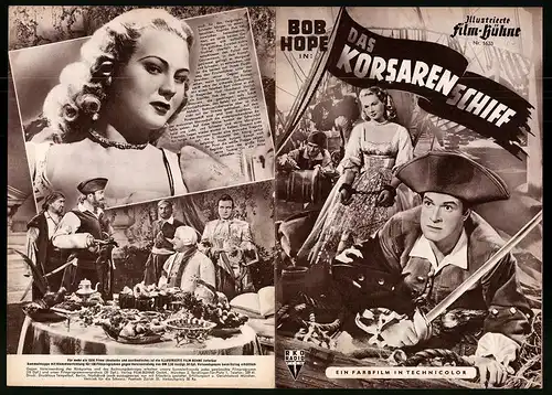 Filmprogramm IFB Nr. 1633, Das Korsarenschiff, Bob Hope, Virginia Mayo, Robert Warwick, Regie: David Butler