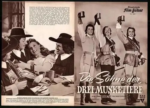 Filmprogramm IFB Nr. 1631, Die Söhne der drei Musketiere, Cornel Wilde, Maureen O`Hara, Regie: Lewis Allen