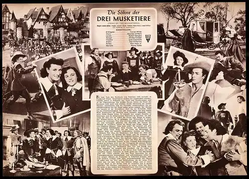 Filmprogramm IFB Nr. 1631, Die Söhne der drei Musketiere, Cornel Wilde, Maureen O`Hara, Regie: Lewis Allen