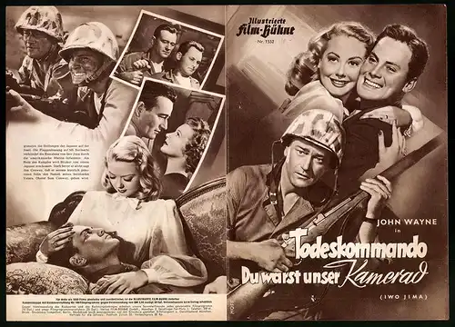 Filmprogramm IFB Nr. 1552, Todeskommando - Du warst unser Kamerad, John Wayne, Adele Mara, Regie: Allan Dwan
