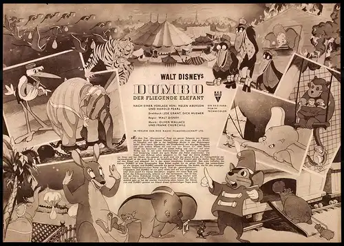 Filmprogramm IFB Nr. 1522, Walt Disney`s Dumbo - Der fliegende Elefant