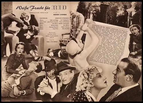 Filmprogramm IFB Nr. 1505, Weisse Fracht für Rio, Käte von Nagy, Jean-Pierre Aumont, Regie: Robert Siodmak