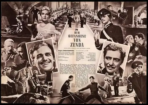 Filmprogramm IFB Nr. 1486, Der Gefangene von Zenda, Ronald Colman, Madeleine Carroll, Regie: John Cromwell