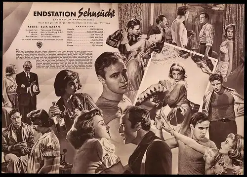 Filmprogramm IFB Nr. 1387, Endstation Sehnsucht, Vivien Leigh, Karlon Brando, Regie: Elia Kazan