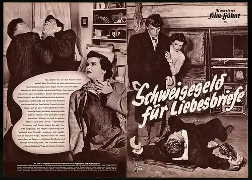 Filmprogramm IFB Nr. 1376, Schweigegeld für Liebesbriefe, James Mason, Joan Bennet, Henry O`Neill, Regie: Max Ophuels