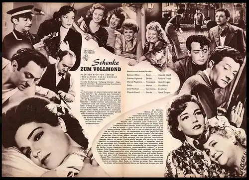 Filmprogramm IFB Nr. 1331, Schenke zum Vollmond, Bernard Blier, Simone Signoret, Regie: Yves Allegret