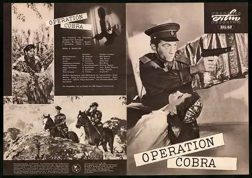 Filmprogramm PFP Nr. 113 /61, Operation Cobra, W. Makarow, O. Shakow, A. Kassymow, Regie: D. Wassiljew