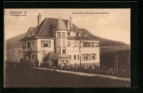 AK Alpirsbach /Schwarzw., Sanatorium Krähenbad (Sonnenhaus)