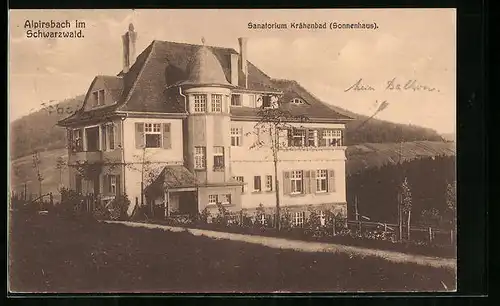 AK Alpirsbach /Schwarzw., Sanatorium Krähenbad - Sonnenhaus