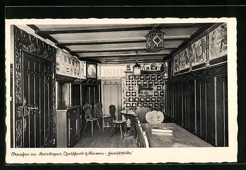 AK Staufen i. Breisgau, Gasthaus zum Löwen, Fauststube