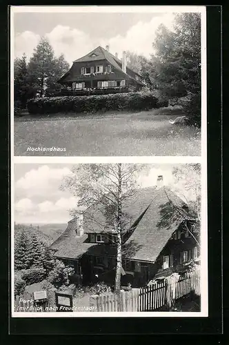 AK Freudenstadt i. Schwarzwald, Hotel Pension Hochlandhaus auf dem Kienberg