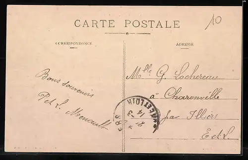 AK Chêne-Chenu, Rue de la Cauziere, Strassenpartie