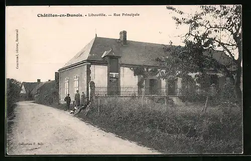AK Châtillon-en-Dunois, Libouville, Rue Principale