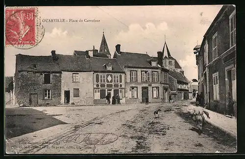 AK Ouarville, Place de Carrefour