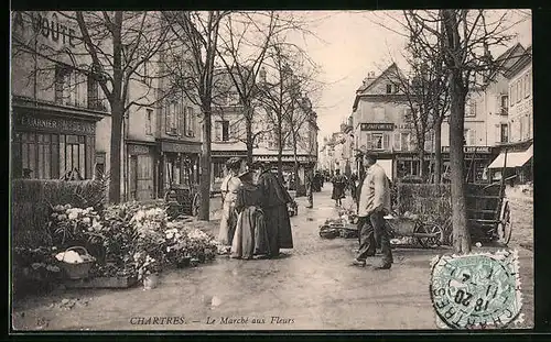 AK Chartres, Le Marché aux Fleurs