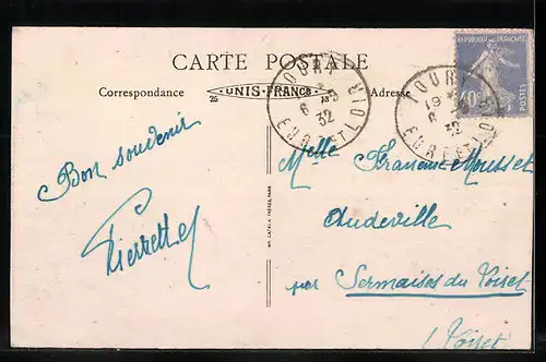 AK Toury, Rue Nationale, Centre