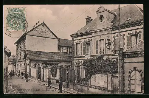 AK Nogent-le-Roi, Rue des Ecoles